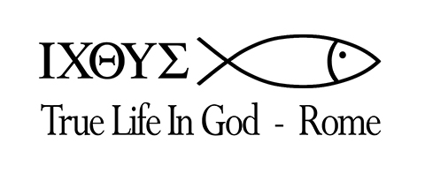 True Life in God Rome retreat logo for cap